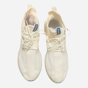 Tncabr Men’s Running Shoes - Size 11.5 - White with blue and orange accents